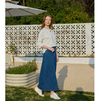 AP SS26 Women Cotton Denim Skirt Elegant