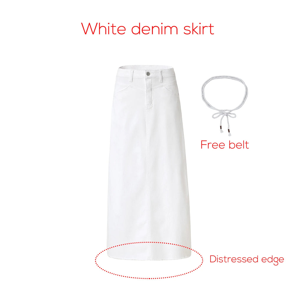 AP SS26 Women Cotton Denim Skirt Elegant