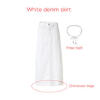 AP SS26 Women Cotton Denim Skirt Elegant