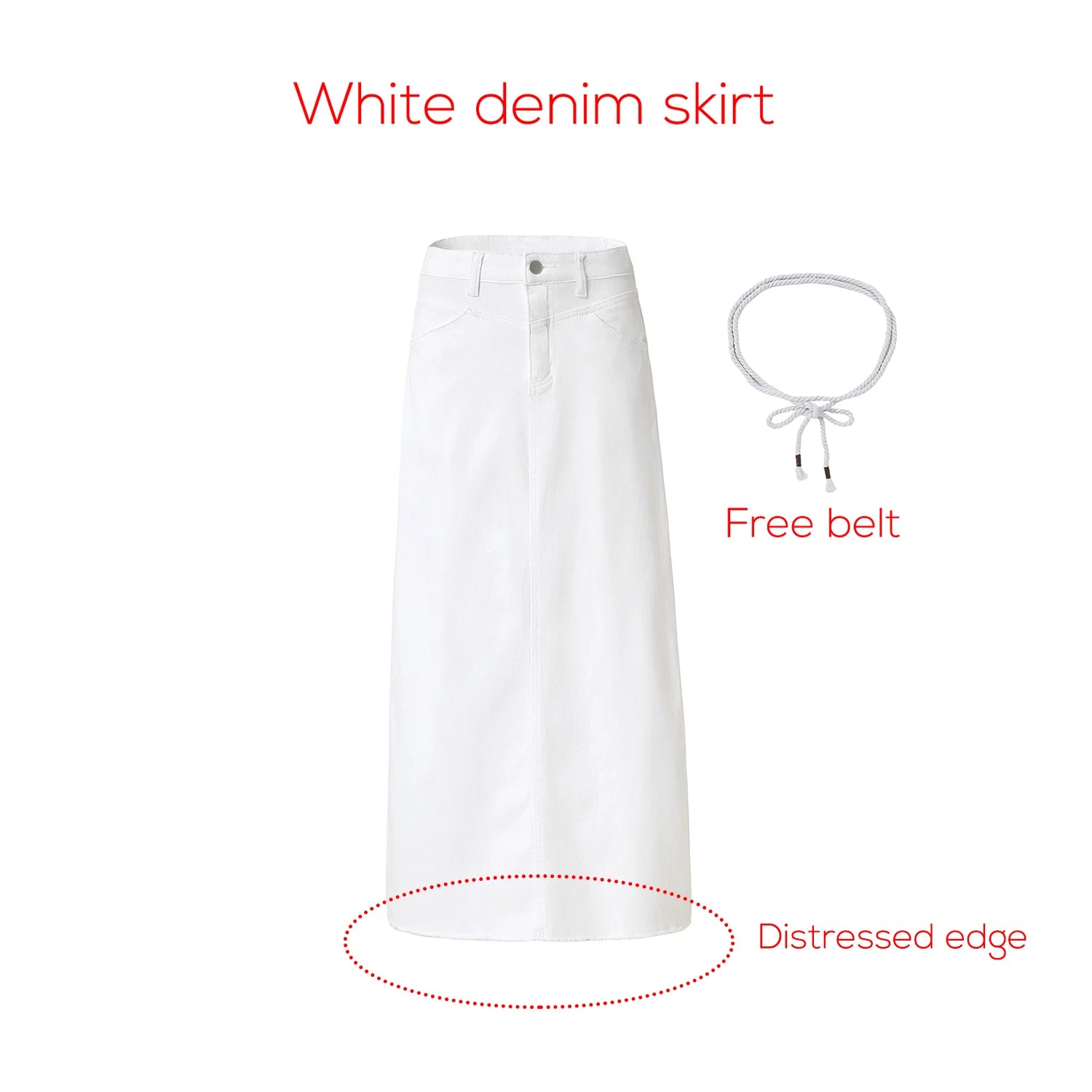AP SS26 Women Cotton Denim Skirt Elegant