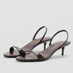 Liyke Sexy Slingback Leopard Print Sandals Women Summer Fashion Open Toe Back Strap Ladies Shoes Designer Low Heels Sandalias