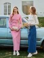 AP SS26 Women Cotton Denim Skirt Elegant